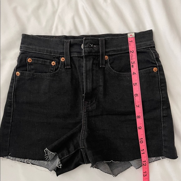 Black Levi’s 501 High Rise Shorts - Picture 5 of 7